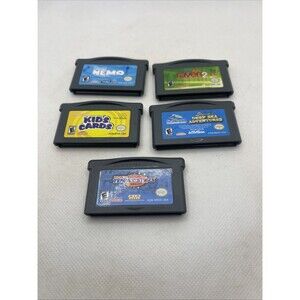 Lot of 5 Game Boy Advance GBA Game Cartridges Only Tested Cleaned, & Working